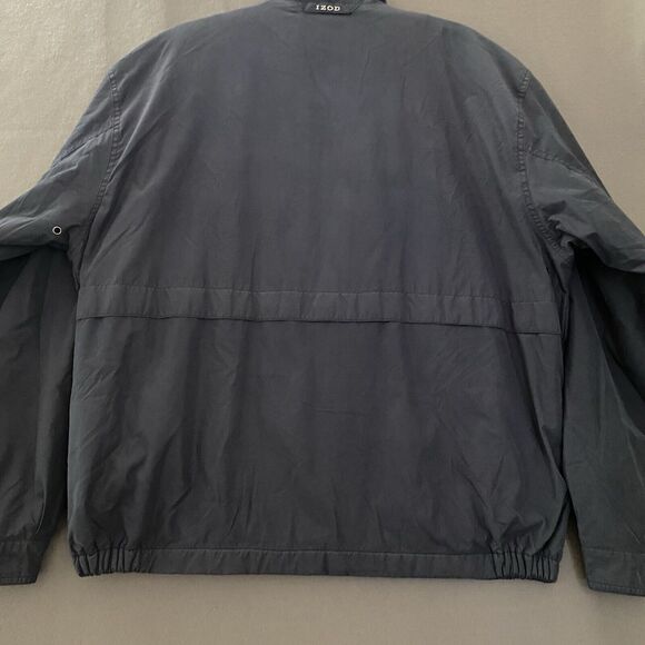IZOD Jacket Men's XL Blue‎ Fleece Lined Softshell Jacket Inside Pockets Zip Up - Picture 13 of 16